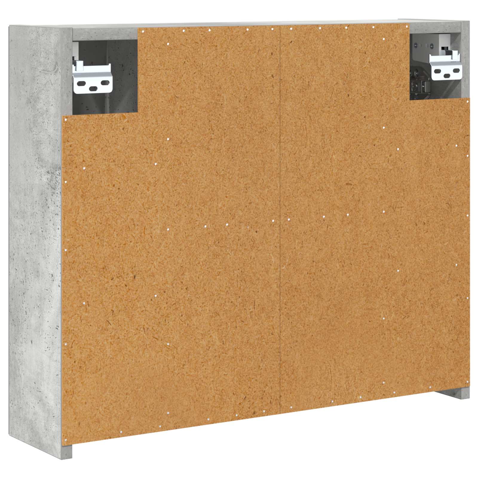 vidaXL Szafka z lustrem do łazienki Betonowy szary 60 x 14,5 x 50 cm