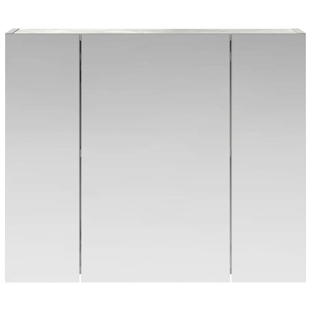 vidaXL Szafka z lustrem do łazienki Betonowy szary 60 x 14,5 x 50 cm