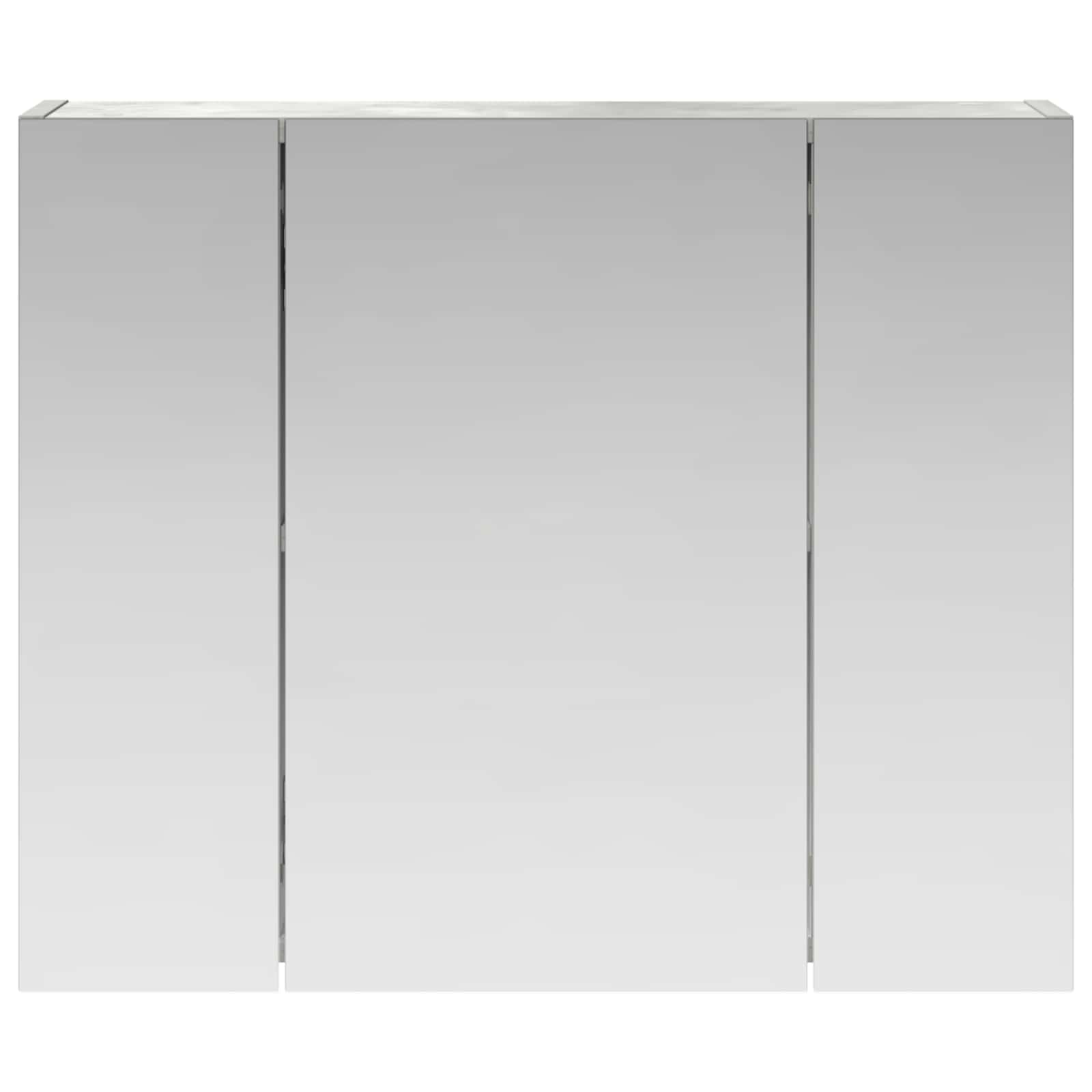 vidaXL Szafka z lustrem do łazienki Betonowy szary 60 x 14,5 x 50 cm