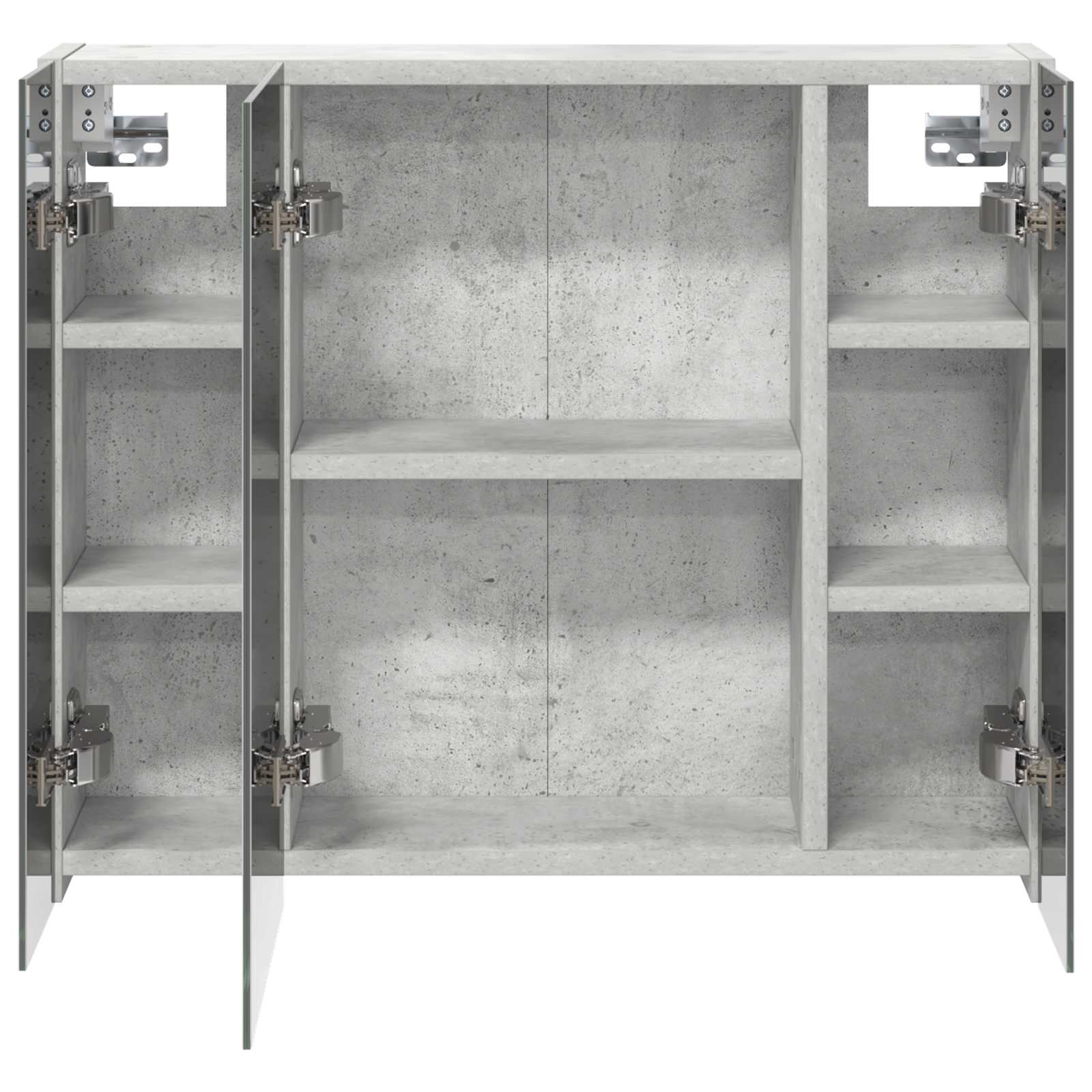 vidaXL Szafka z lustrem do łazienki Betonowy szary 60 x 14,5 x 50 cm
