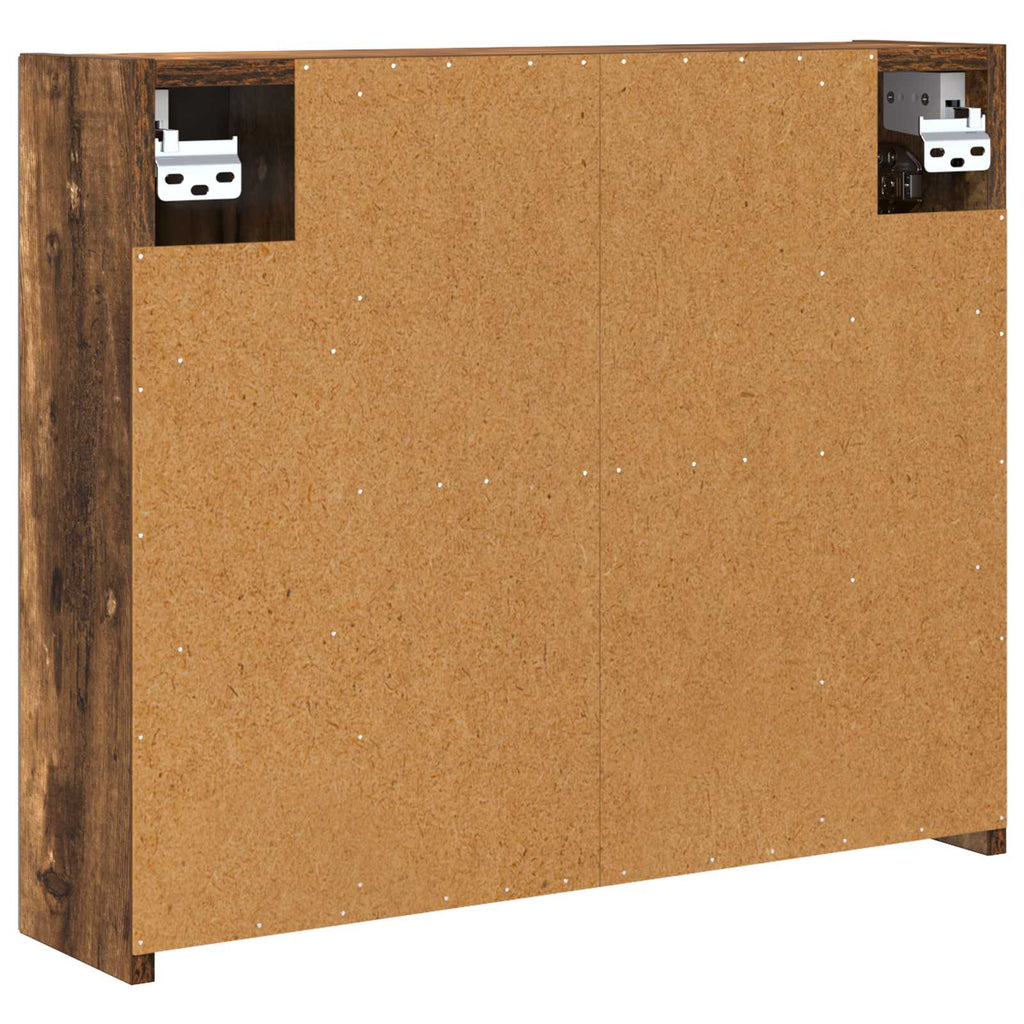 vidaXL Szafka z lustrem do łazienki Dąb wędzony 60 x 14,5 x 50 cm