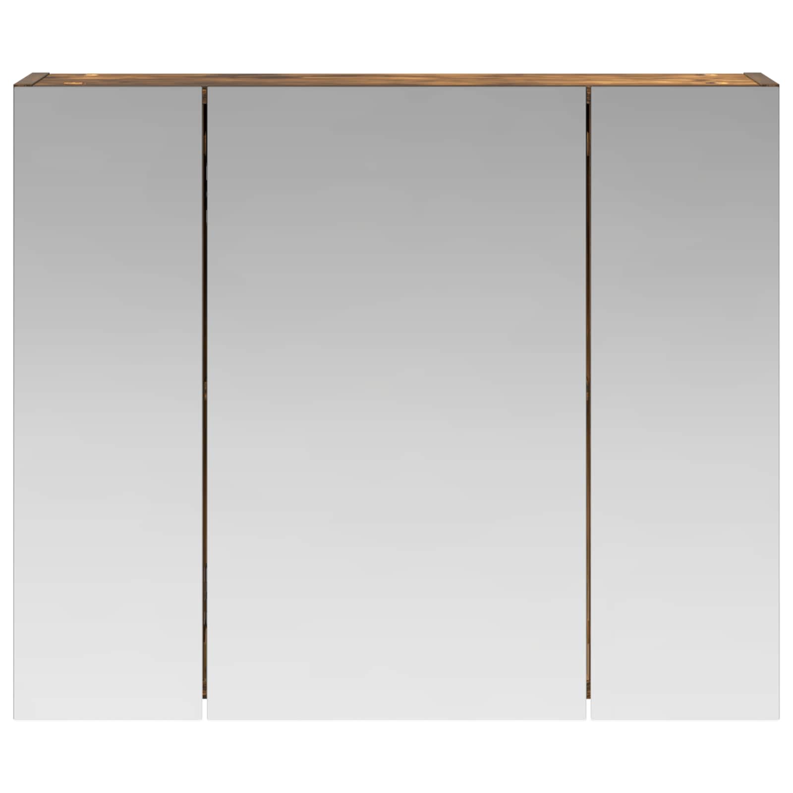 vidaXL Szafka z lustrem do łazienki Dąb wędzony 60 x 14,5 x 50 cm