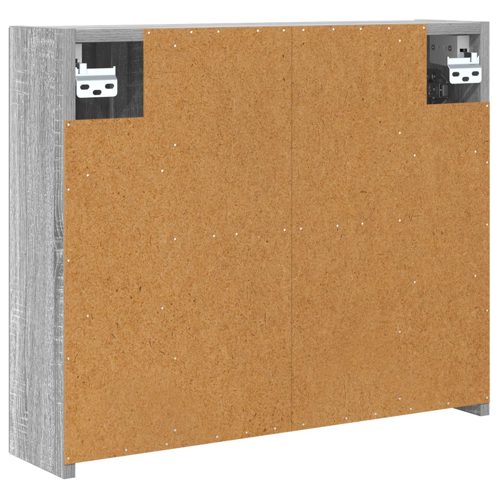 vidaXL Szafka z lustrem do łazienki Szary Sonoma 60 x 14,5 x 50 cm