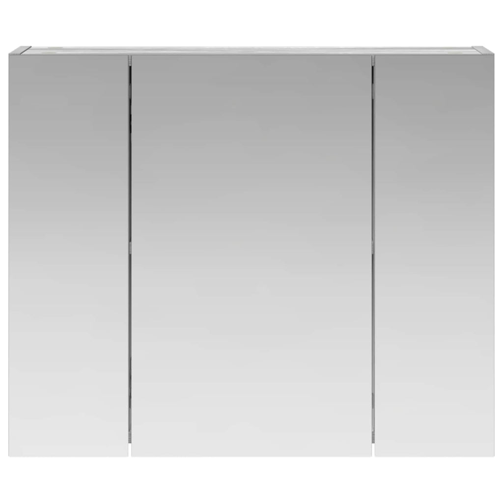 vidaXL Szafka z lustrem do łazienki Szary Sonoma 60 x 14,5 x 50 cm