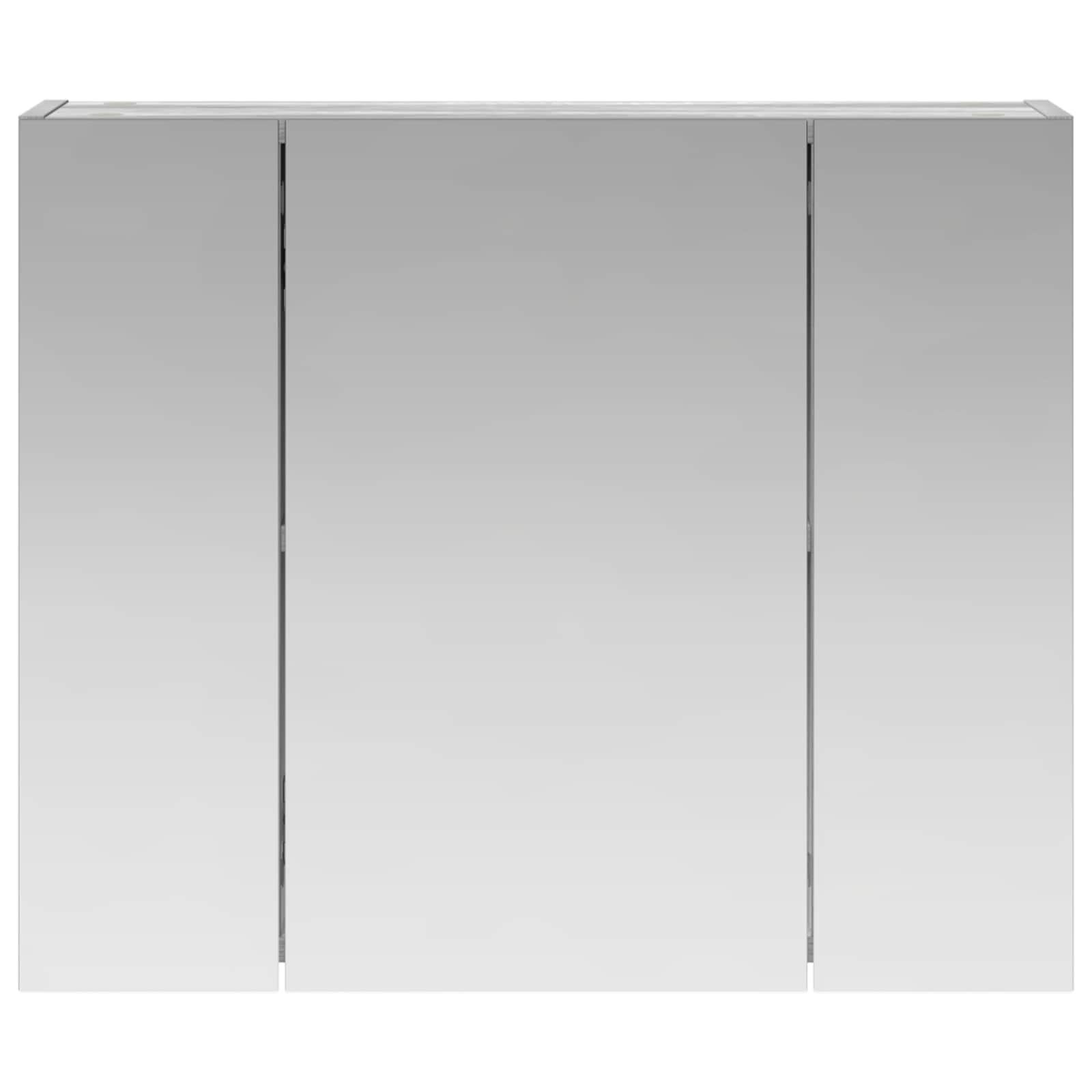vidaXL Szafka z lustrem do łazienki Szary Sonoma 60 x 14,5 x 50 cm