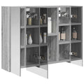 vidaXL Szafka z lustrem do łazienki Szary Sonoma 60 x 14,5 x 50 cm