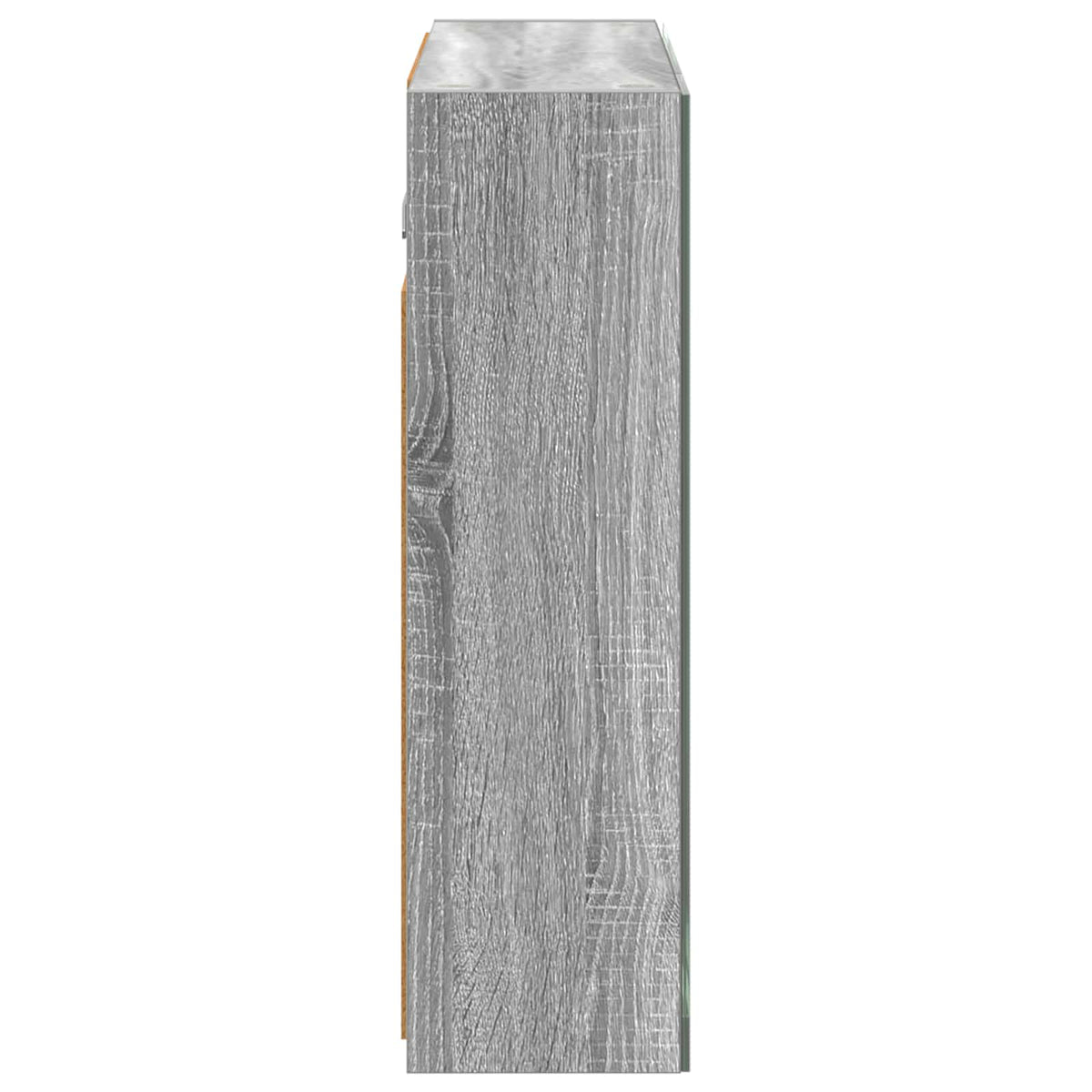 vidaXL Szafka z lustrem do łazienki Szary Sonoma 60 x 14,5 x 50 cm