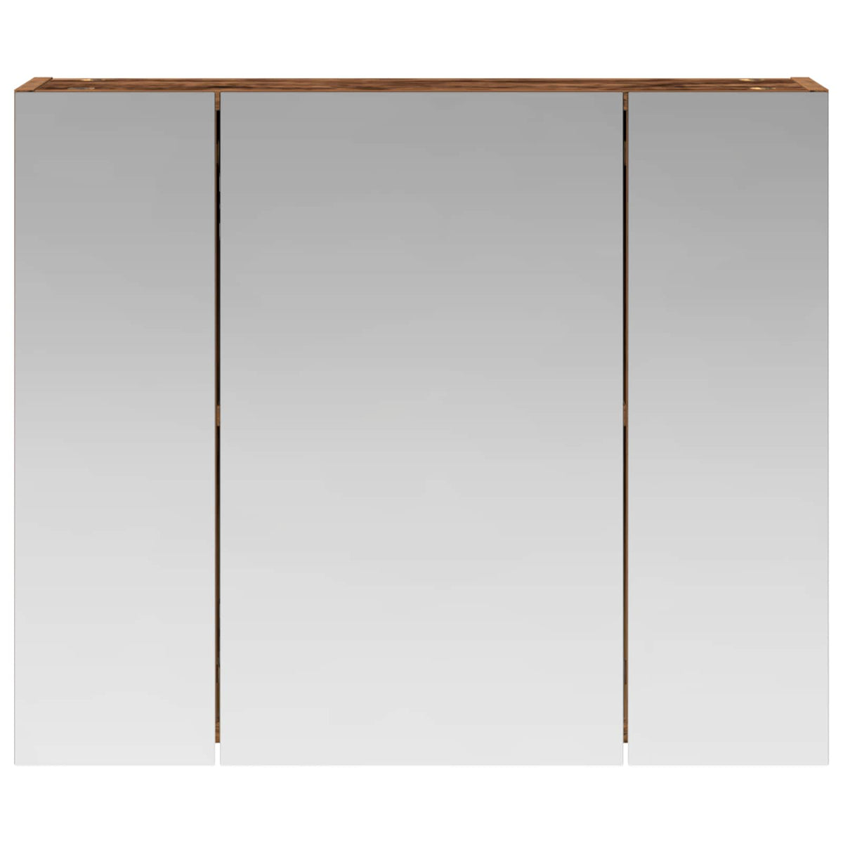 vidaXL Szafka z lustrem do łazienki Stare drewno 60 x 14,5 x 50 cm