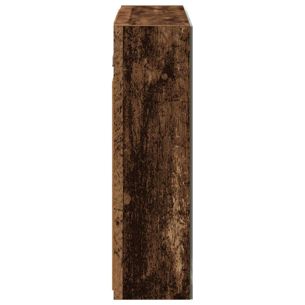 vidaXL Szafka z lustrem do łazienki Stare drewno 60 x 14,5 x 50 cm