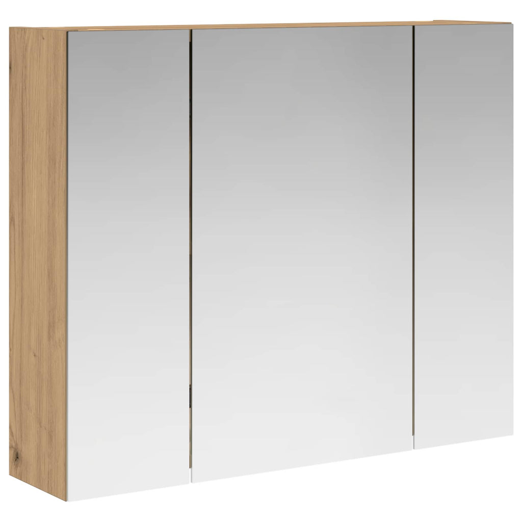 vidaXL Szafka z lustrem do łazienki Dąb artisan 60 x 14,5 x 50 cm