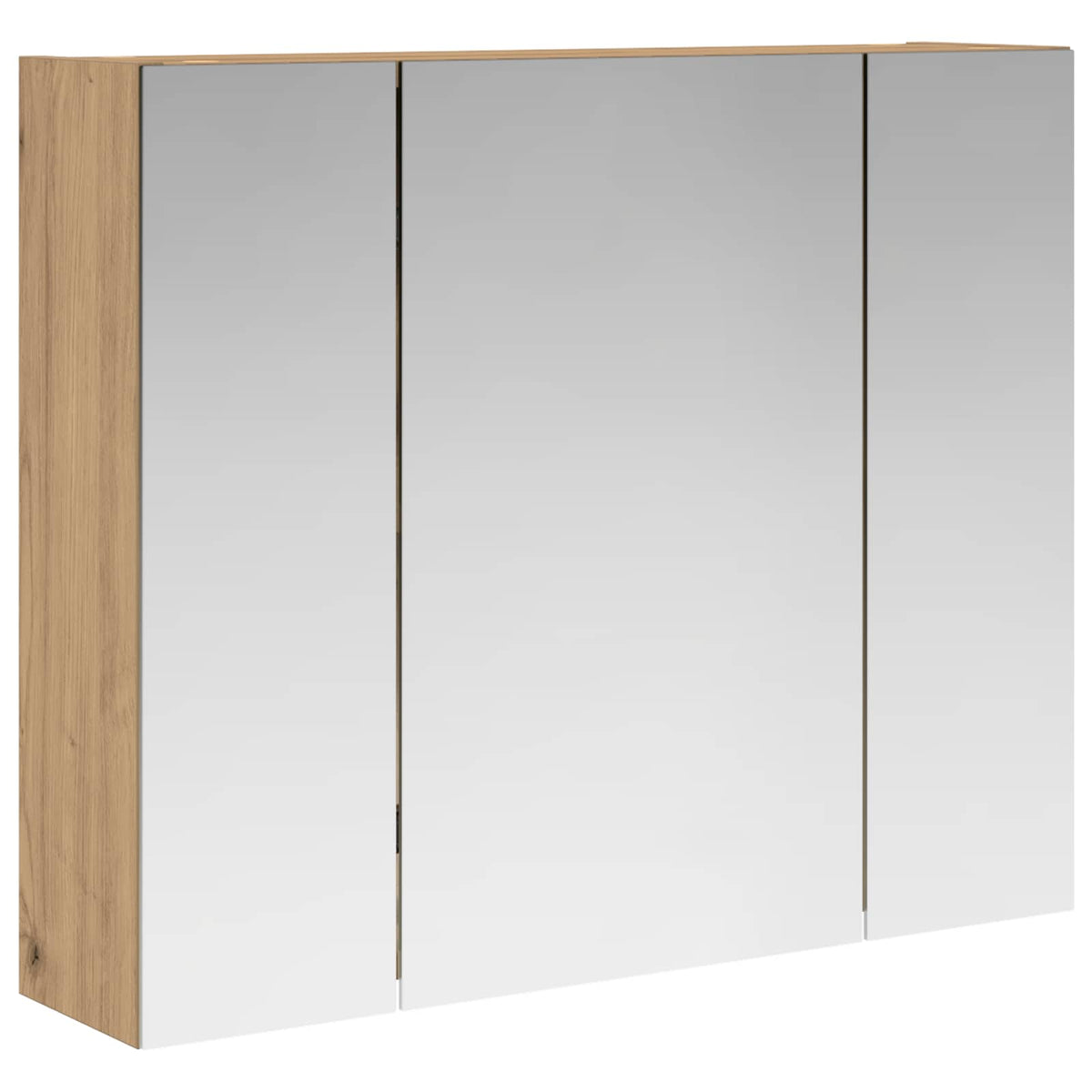 vidaXL Szafka z lustrem do łazienki Dąb artisan 60 x 14,5 x 50 cm