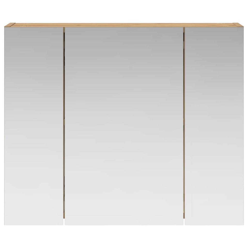 vidaXL Szafka z lustrem do łazienki Dąb artisan 60 x 14,5 x 50 cm