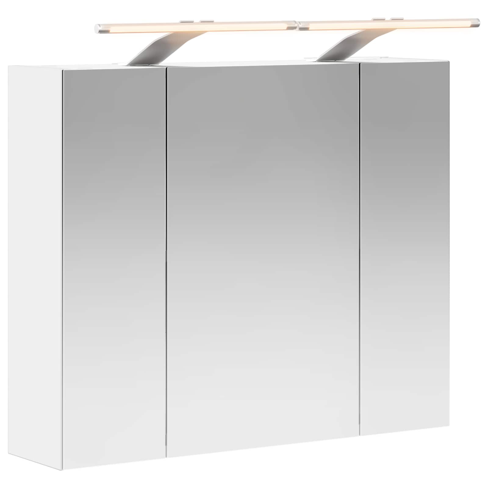vidaXL Szafka z lustrem do łazienki Biały 60 x 14,5 x 50 cm