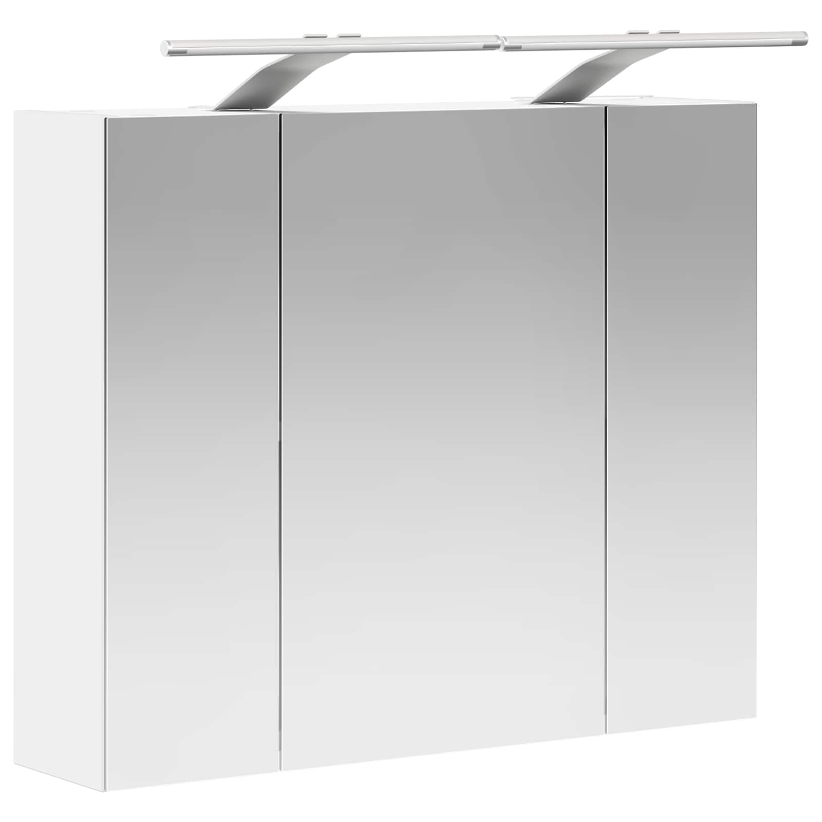 vidaXL Szafka z lustrem do łazienki Biały 60 x 14,5 x 50 cm