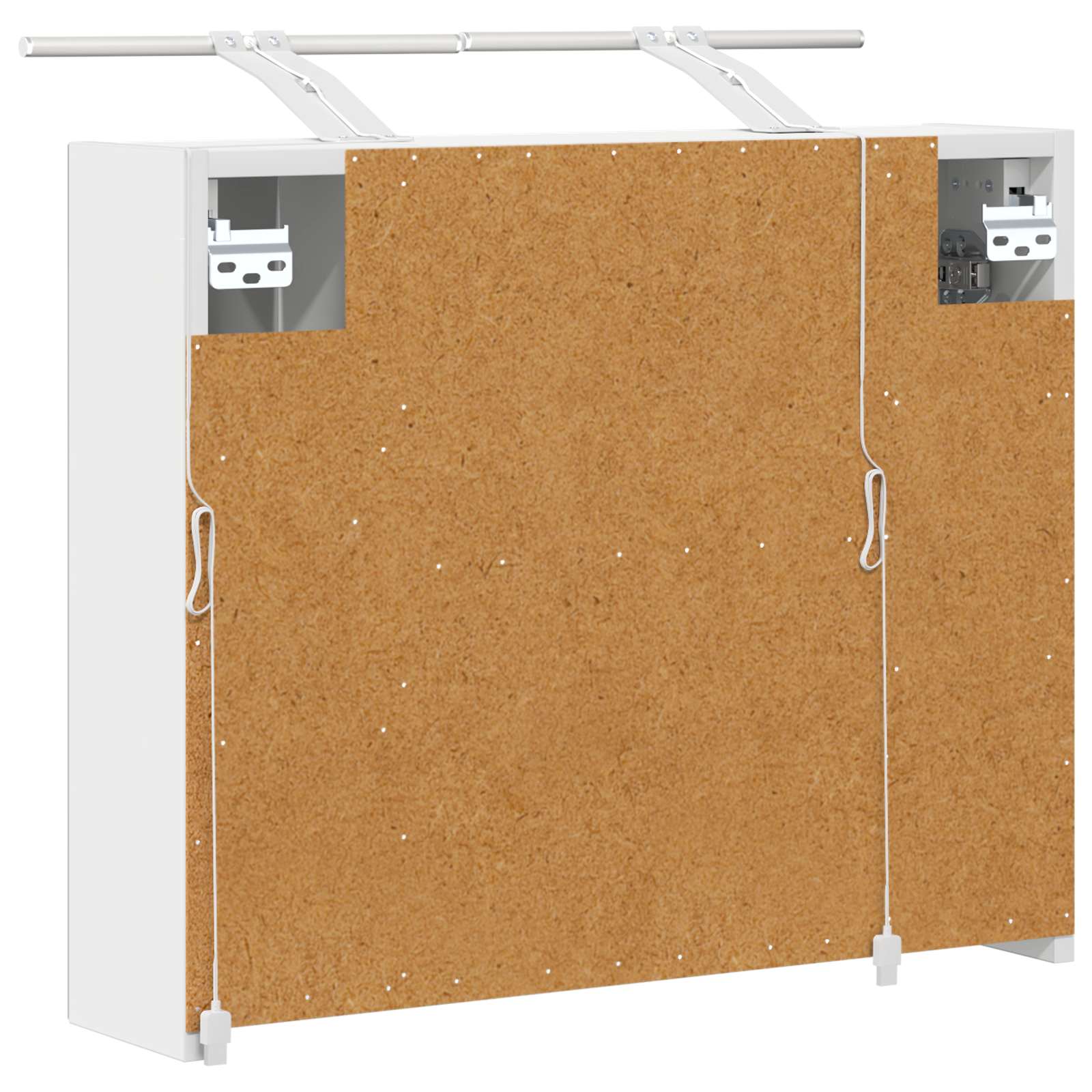 vidaXL Szafka z lustrem do łazienki Biały 60 x 14,5 x 50 cm