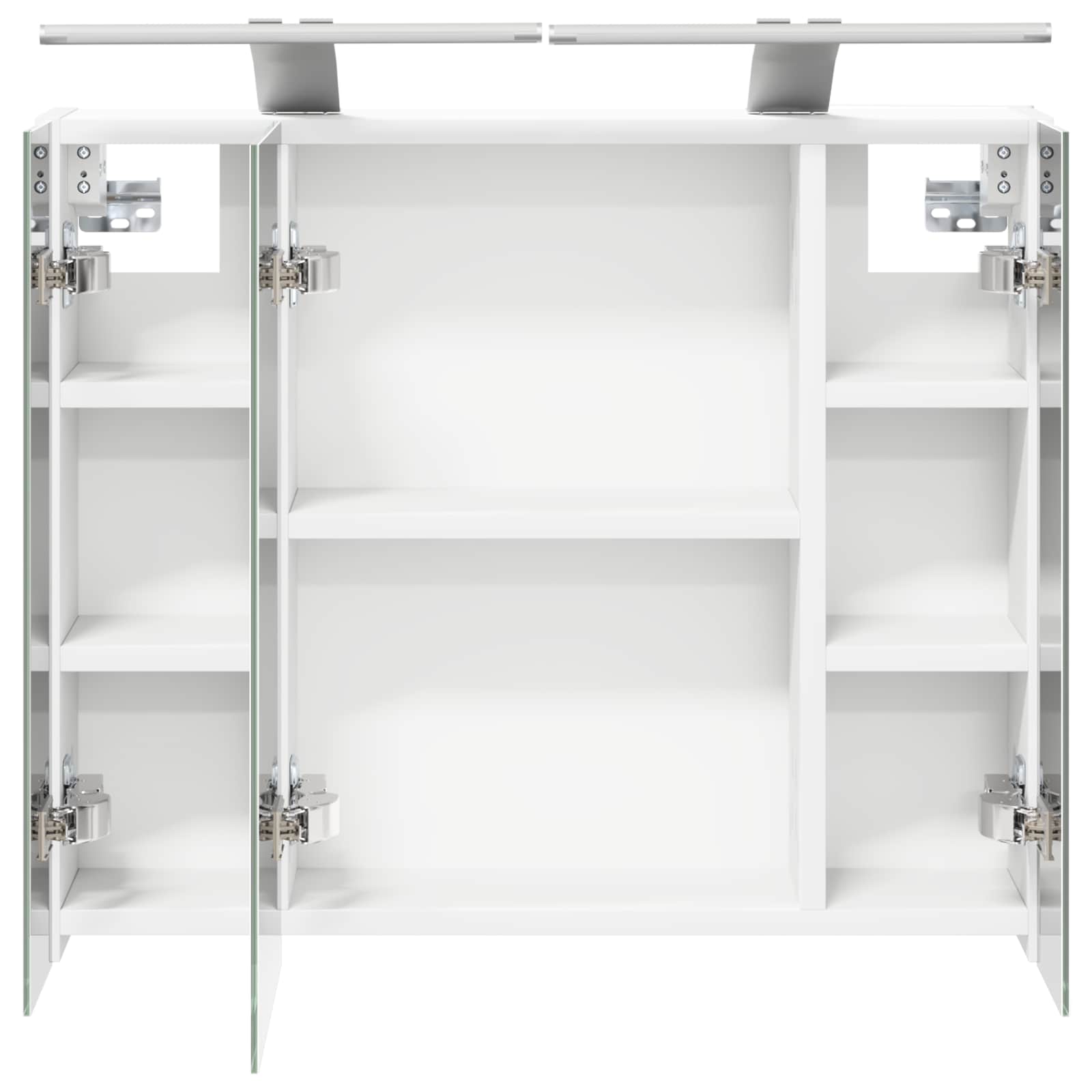 vidaXL Szafka z lustrem do łazienki Biały 60 x 14,5 x 50 cm