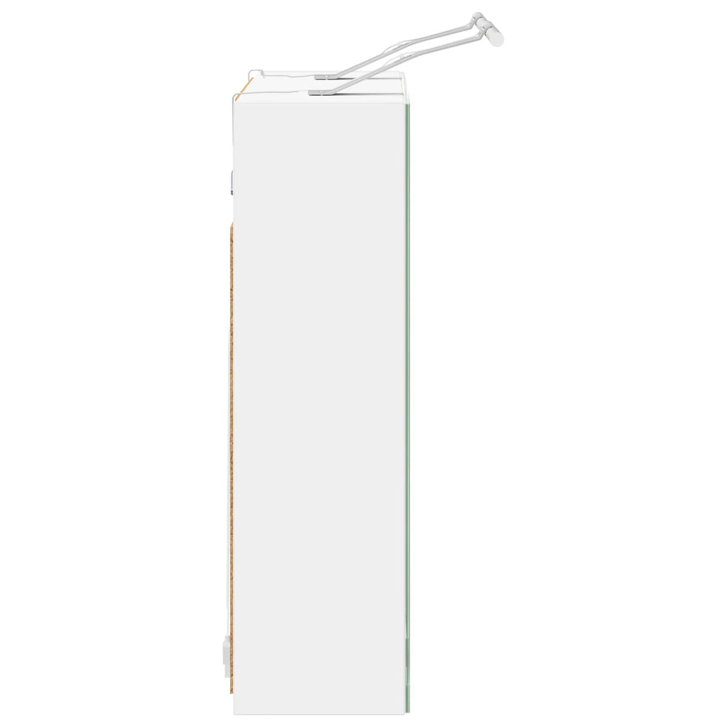 vidaXL Szafka z lustrem do łazienki Biały 60 x 14,5 x 50 cm