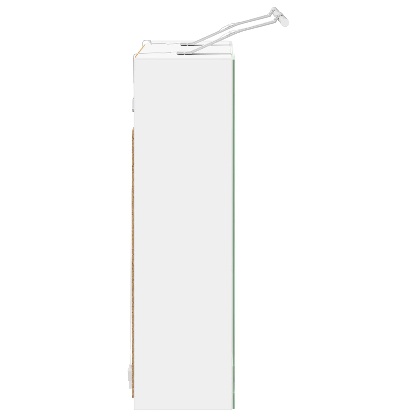 vidaXL Szafka z lustrem do łazienki Biały 60 x 14,5 x 50 cm