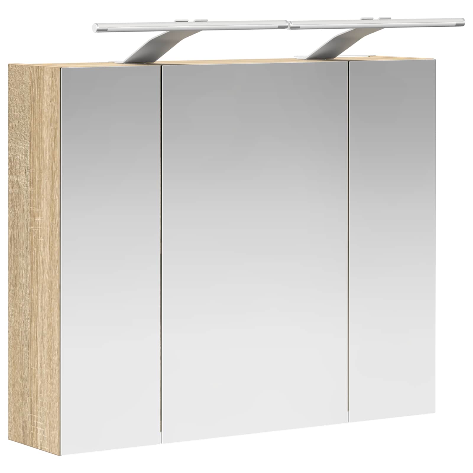 vidaXL Szafka z lustrem do łazienki Dąb Sonoma 60 x 14,5 x 50 cm