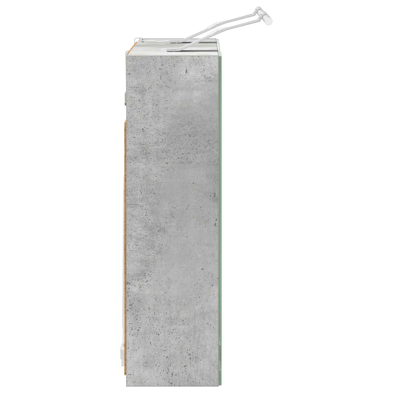 vidaXL Szafka z lustrem do łazienki Betonowy szary 60 x 14,5 x 50 cm