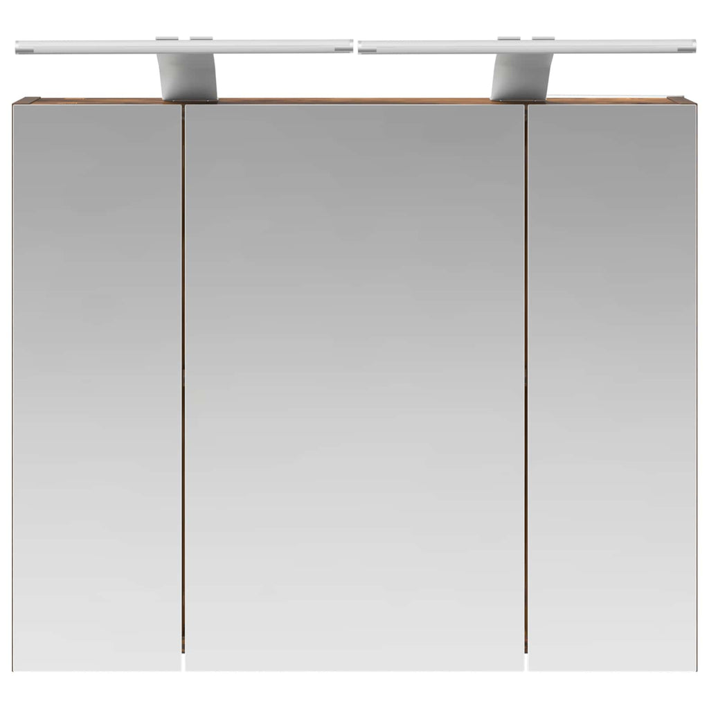 vidaXL Szafka z lustrem do łazienki Dąb wędzony 60 x 14,5 x 50 cm