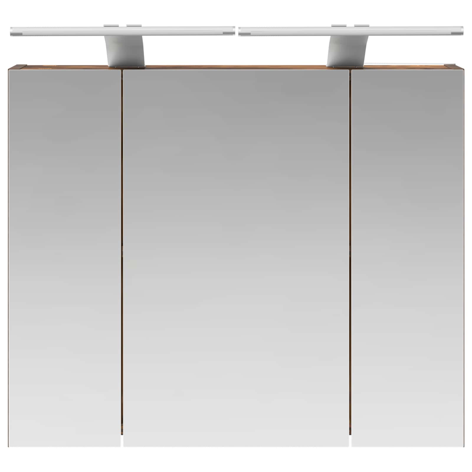 vidaXL Szafka z lustrem do łazienki Dąb wędzony 60 x 14,5 x 50 cm