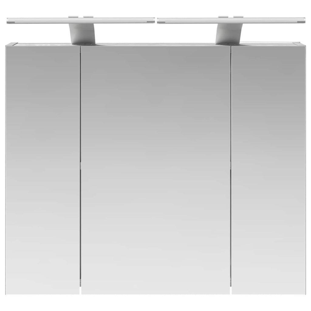 vidaXL Szafka z lustrem do łazienki Szary Sonoma 60 x 14,5 x 50 cm