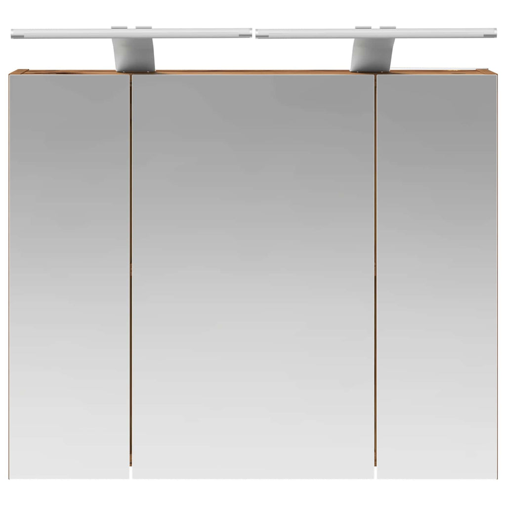 vidaXL Szafka z lustrem do łazienki Stare drewno 60 x 14,5 x 50 cm