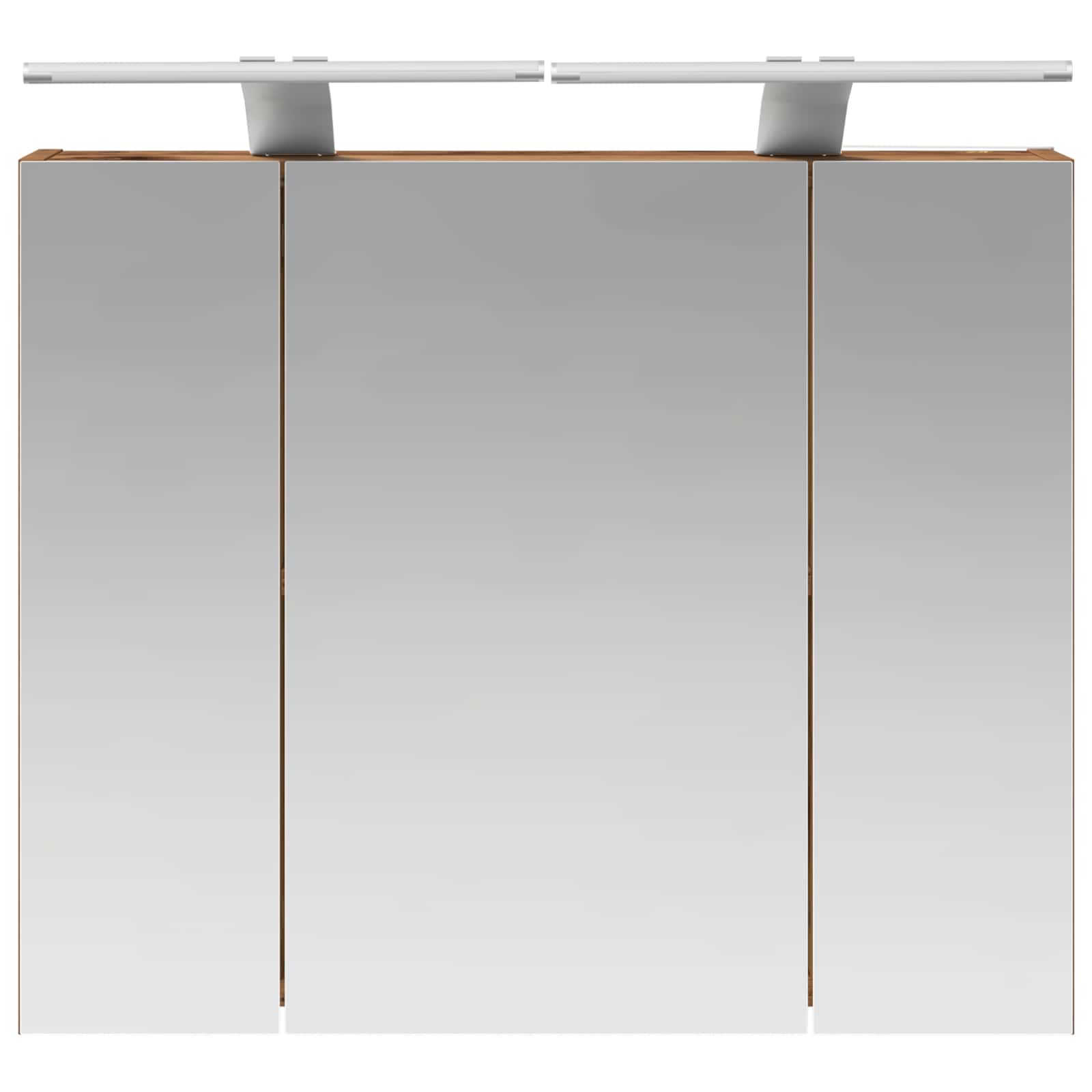 vidaXL Szafka z lustrem do łazienki Stare drewno 60 x 14,5 x 50 cm