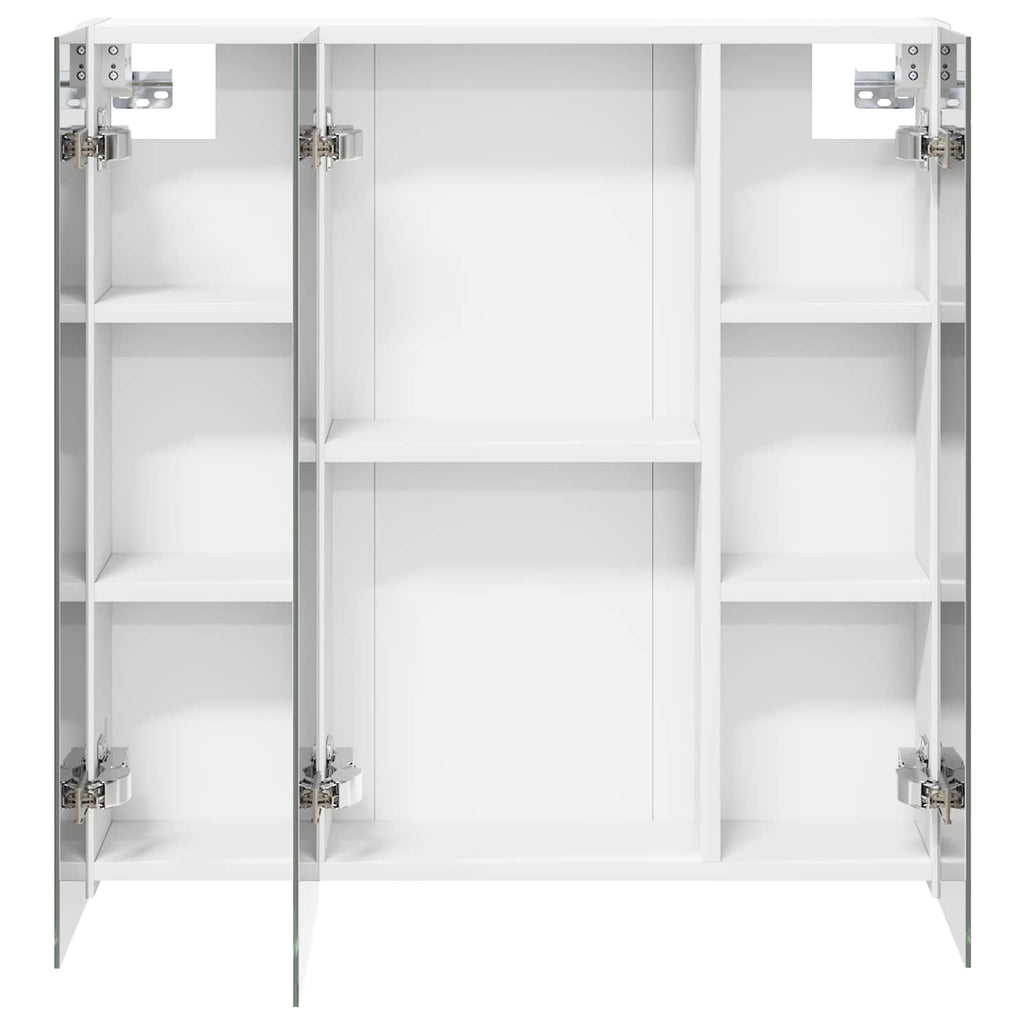 vidaXL Szafka z lustrem do łazienki Biały 70 x 14,5 x 70 cm