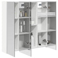 vidaXL Szafka z lustrem do łazienki Biały 70 x 14,5 x 70 cm