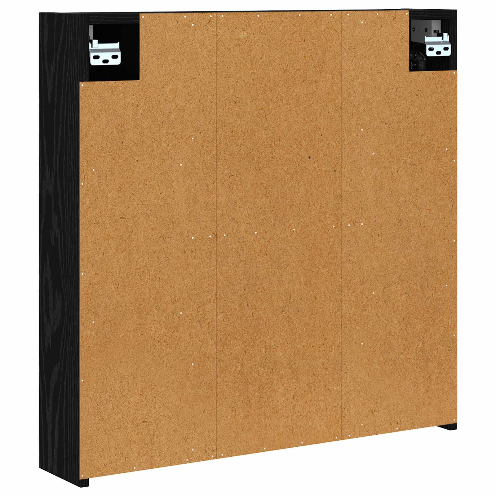vidaXL Szafka z lustrem do łazienki Czarny Dąb 70 x 14,5 x 70 cm