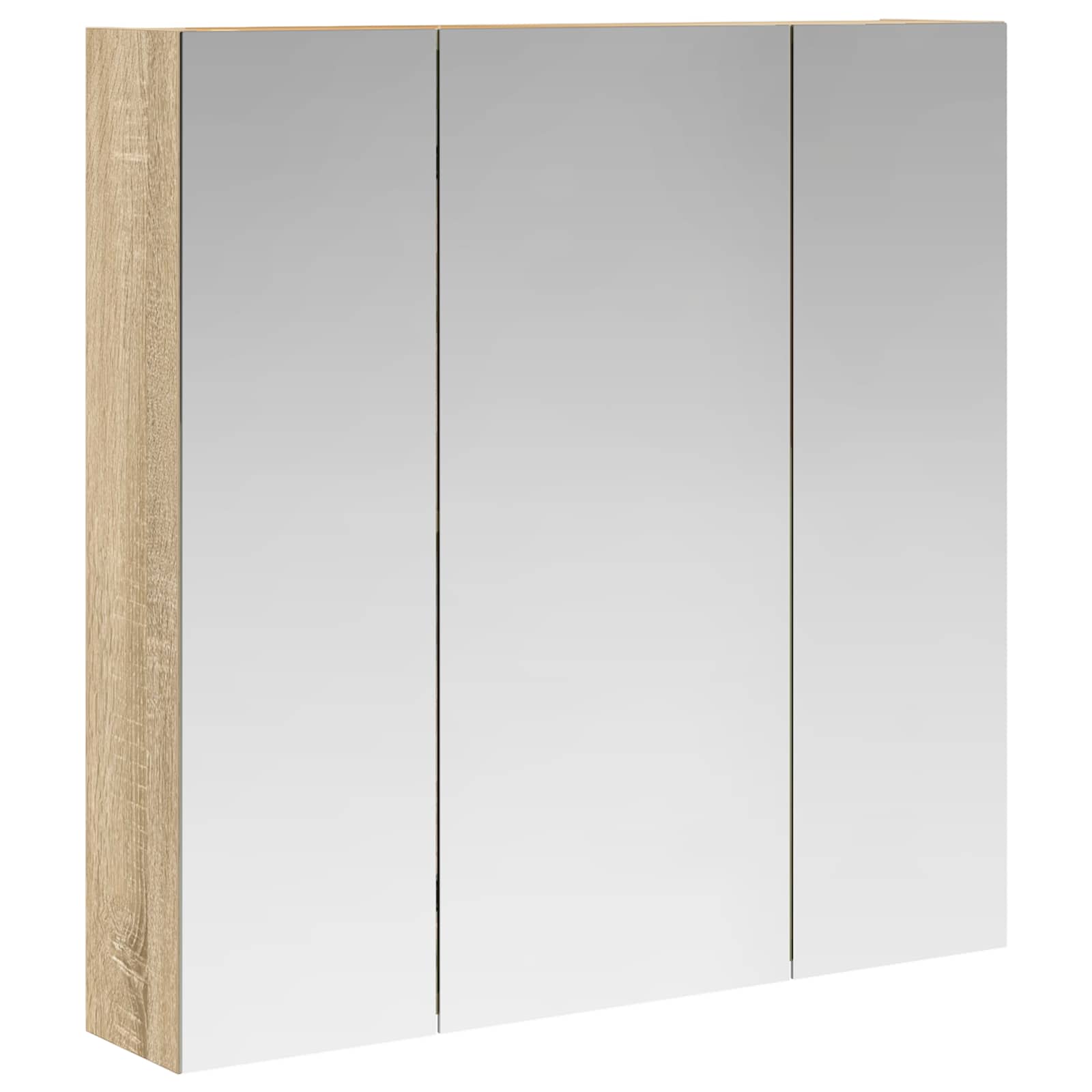 vidaXL Szafka z lustrem do łazienki Dąb Sonoma 70 x 14,5 x 70 cm