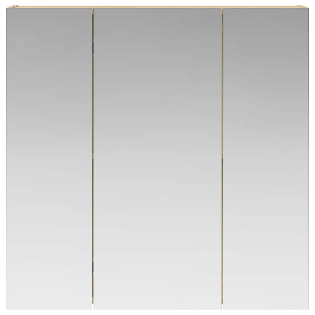vidaXL Szafka z lustrem do łazienki Dąb Sonoma 70 x 14,5 x 70 cm