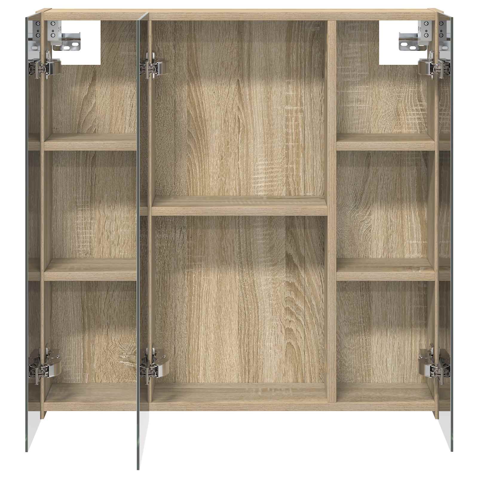 vidaXL Szafka z lustrem do łazienki Dąb Sonoma 70 x 14,5 x 70 cm