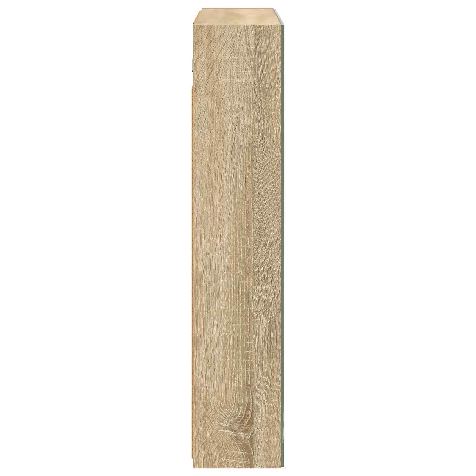 vidaXL Szafka z lustrem do łazienki Dąb Sonoma 70 x 14,5 x 70 cm
