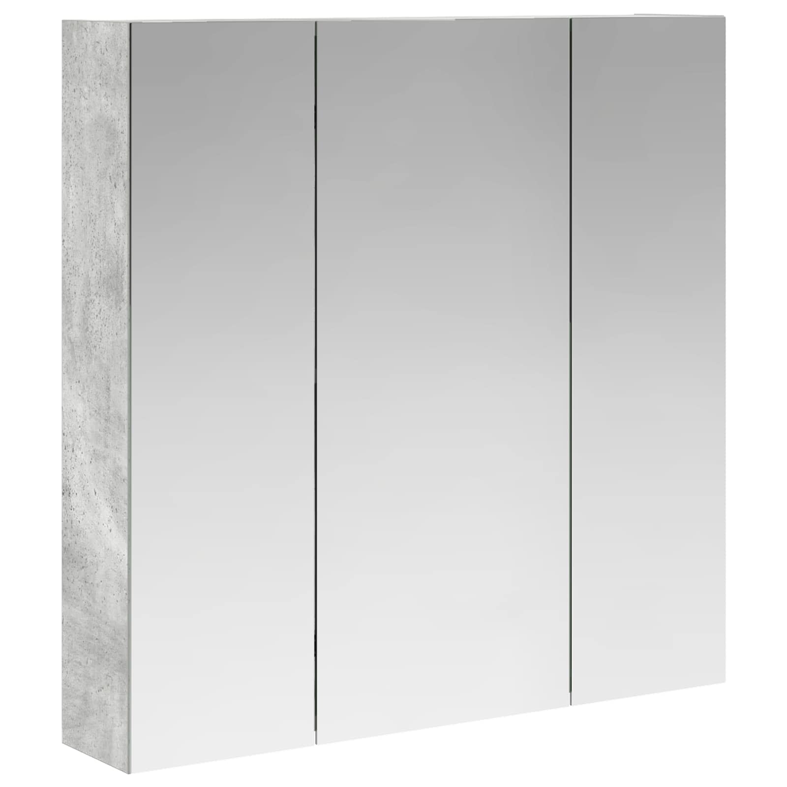 vidaXL Szafka z lustrem do łazienki Betonowy szary 70 x 14,5 x 70 cm