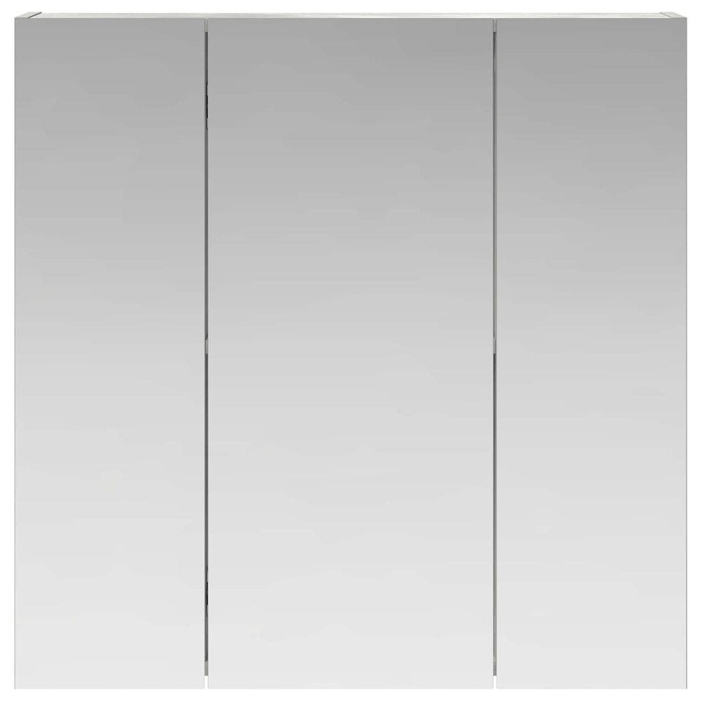 vidaXL Szafka z lustrem do łazienki Betonowy szary 70 x 14,5 x 70 cm