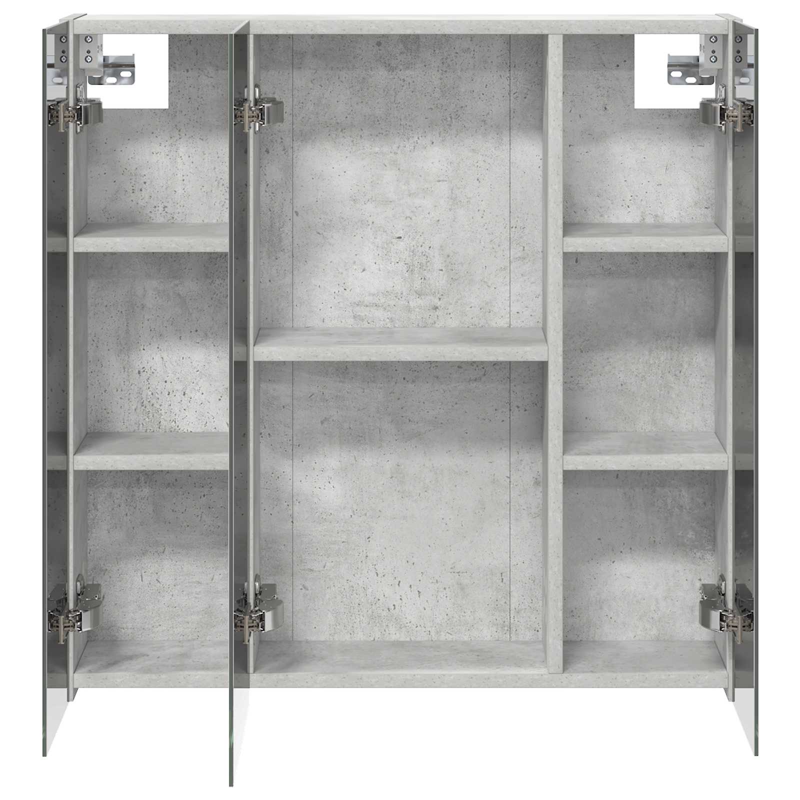 vidaXL Szafka z lustrem do łazienki Betonowy szary 70 x 14,5 x 70 cm