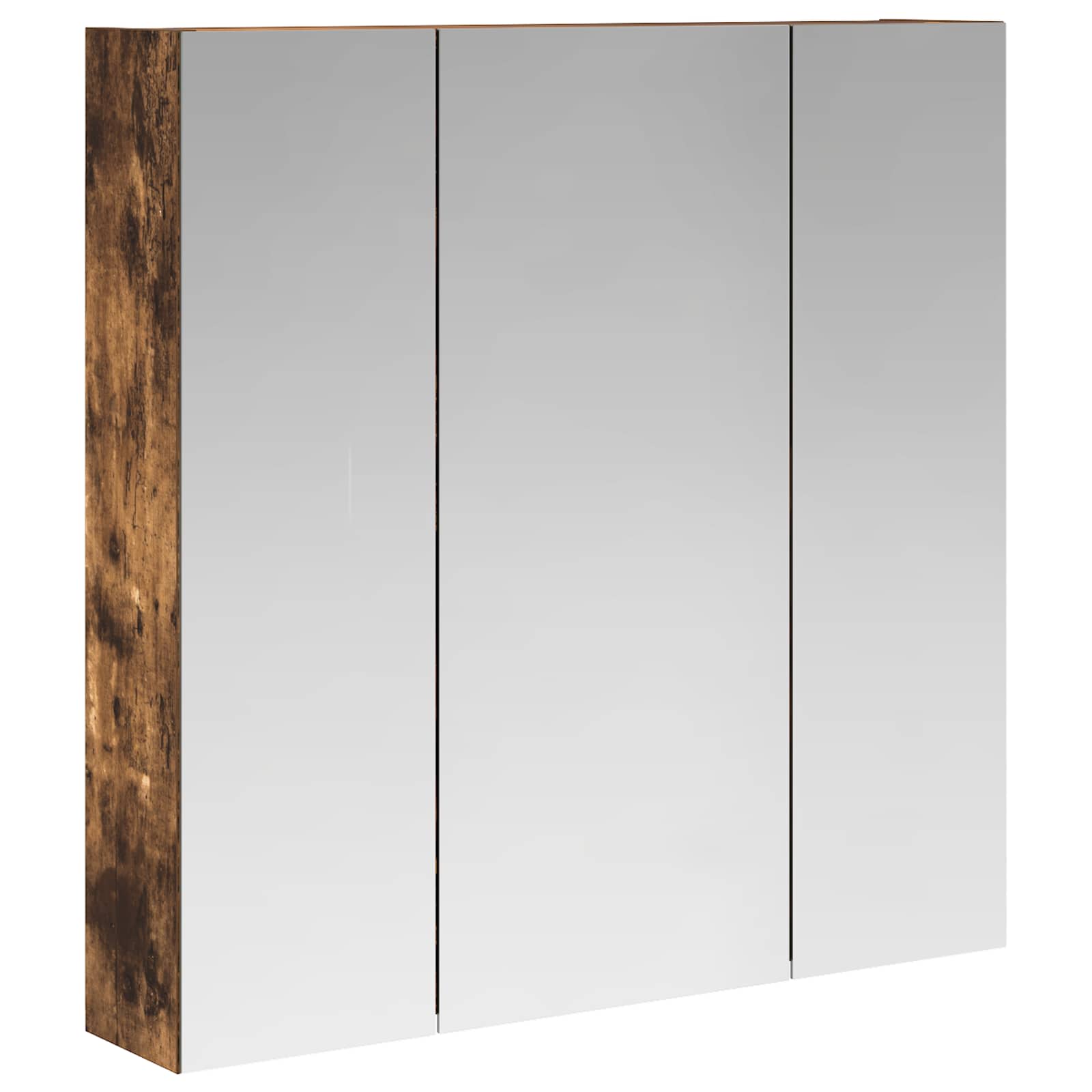 vidaXL Szafka z lustrem do łazienki Dąb wędzony 70 x 14,5 x 70 cm