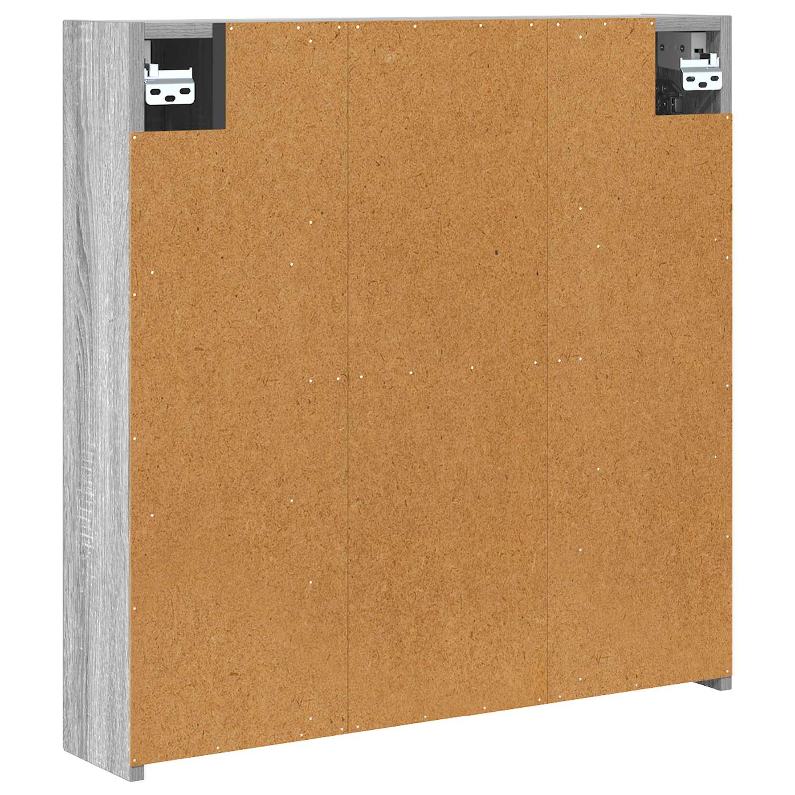 vidaXL Szafka z lustrem do łazienki Szary Sonoma 70 x 14,5 x 70 cm