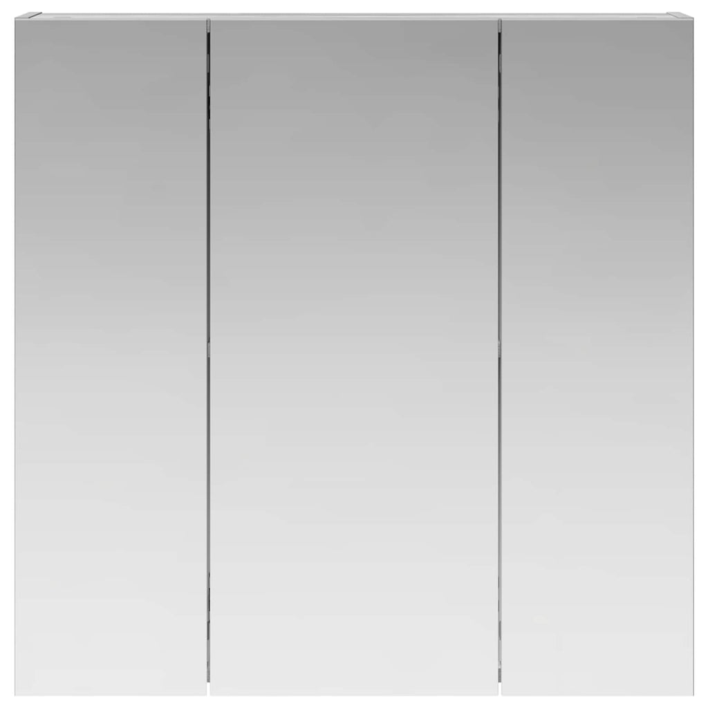 vidaXL Szafka z lustrem do łazienki Szary Sonoma 70 x 14,5 x 70 cm