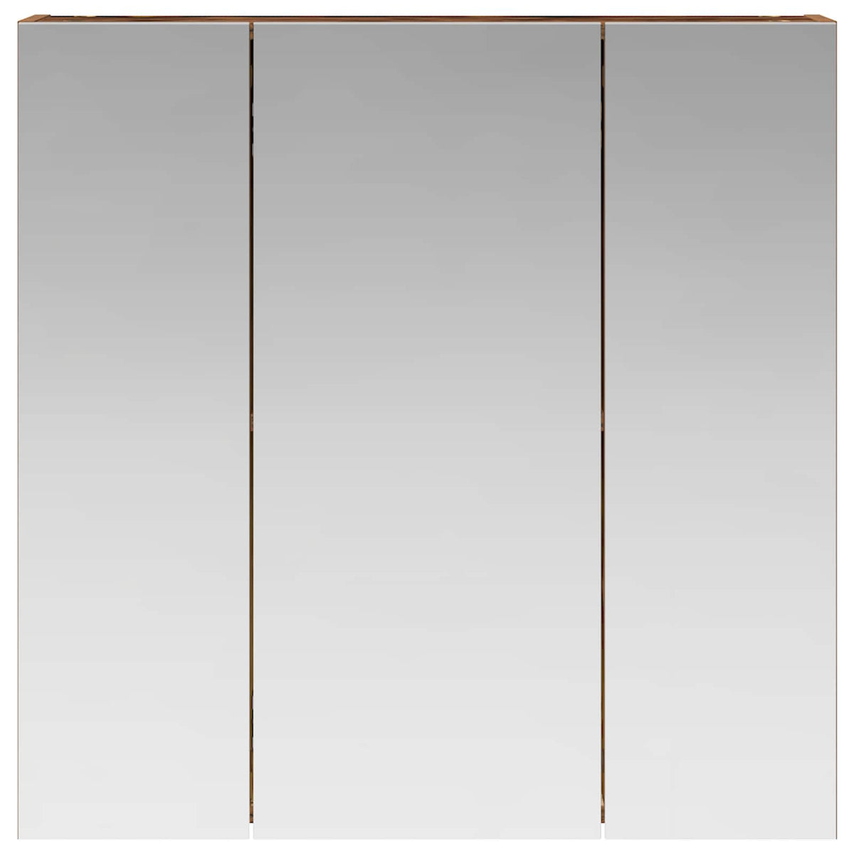 vidaXL Szafka z lustrem do łazienki Stare drewno 70 x 14,5 x 70 cm