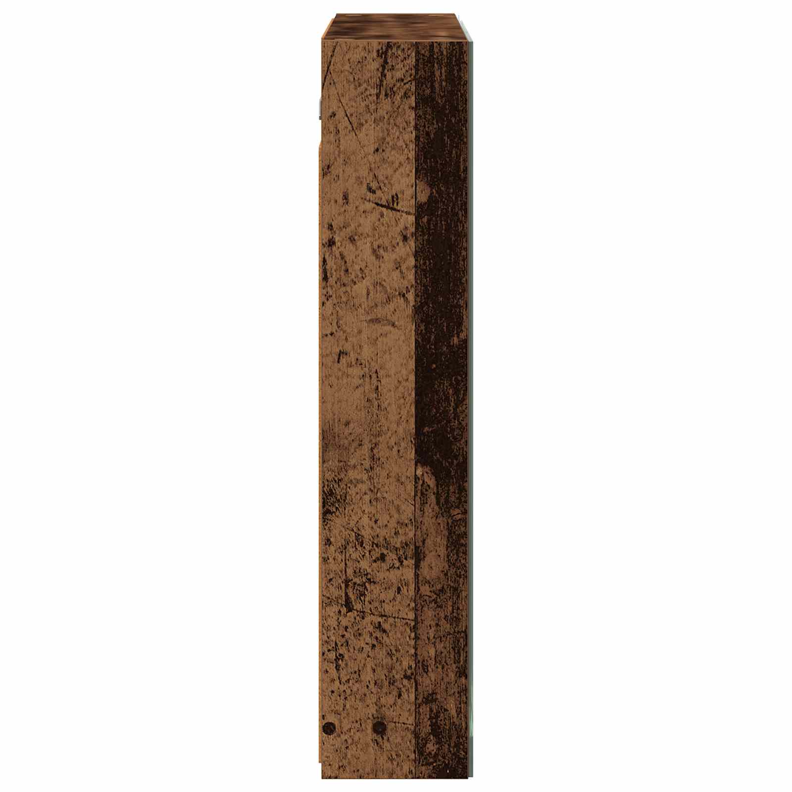 vidaXL Szafka z lustrem do łazienki Stare drewno 70 x 14,5 x 70 cm