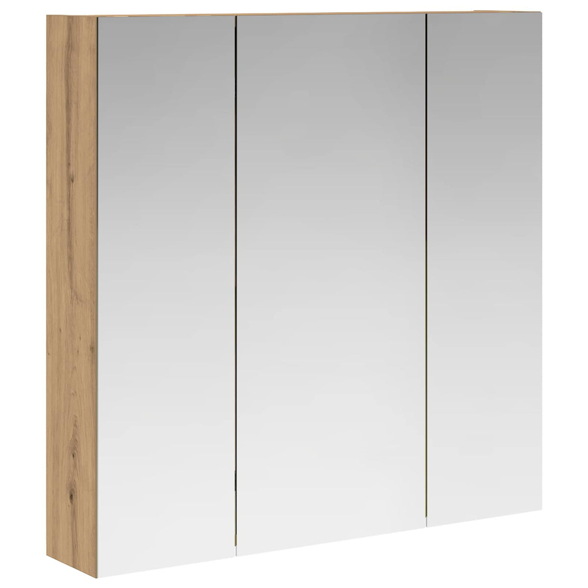 vidaXL Szafka z lustrem do łazienki Dąb artisan 70 x 14,5 x 70 cm