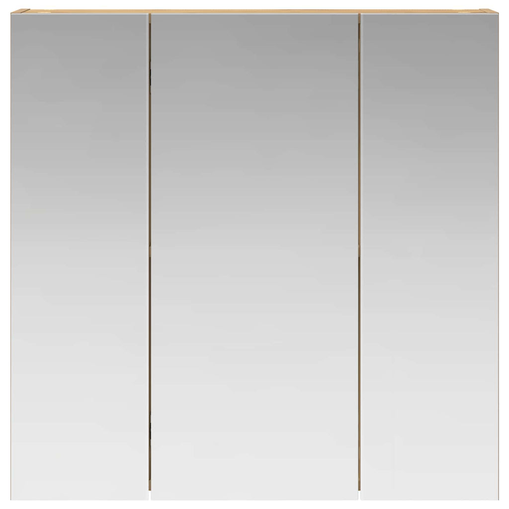 vidaXL Szafka z lustrem do łazienki Dąb artisan 70 x 14,5 x 70 cm