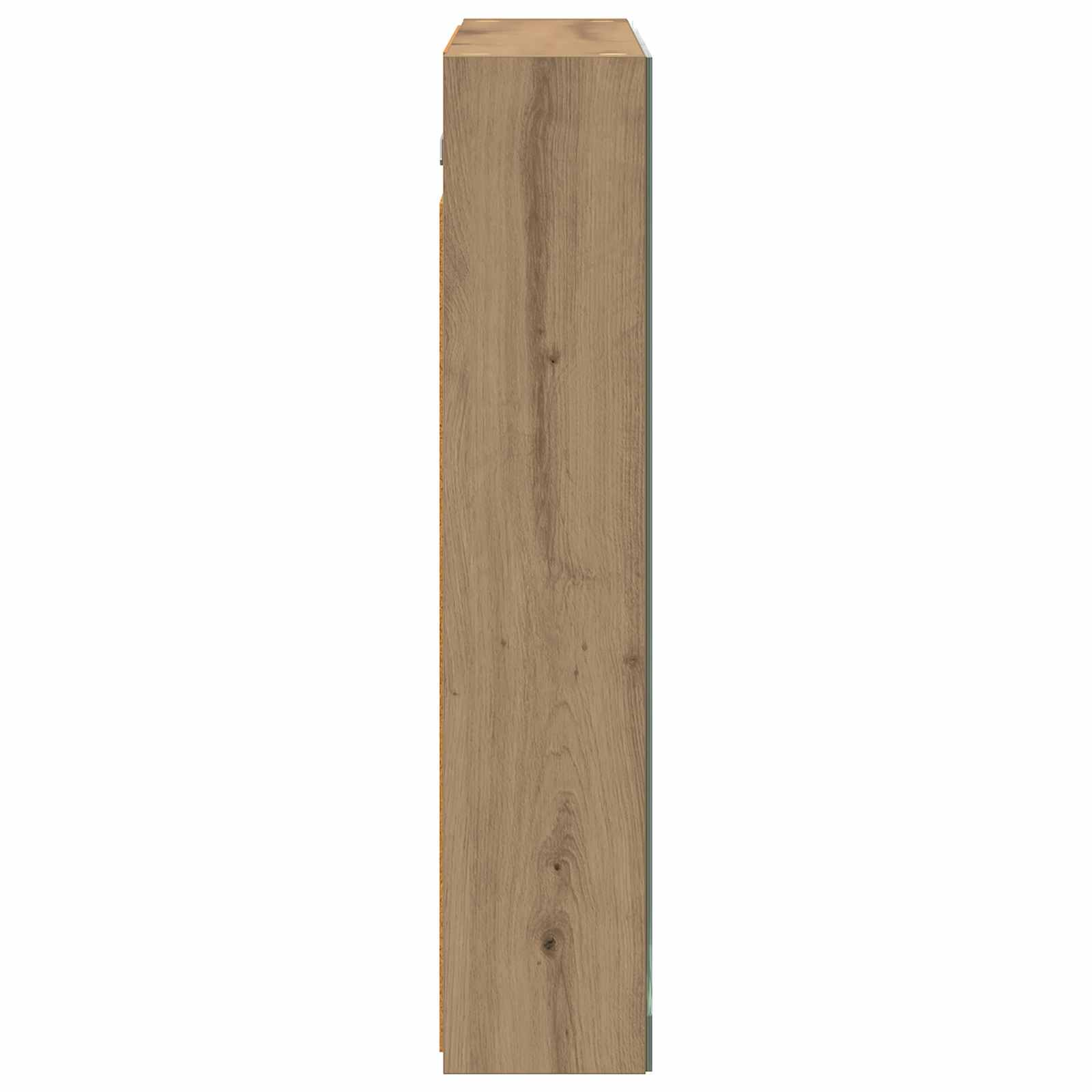 vidaXL Szafka z lustrem do łazienki Dąb artisan 70 x 14,5 x 70 cm