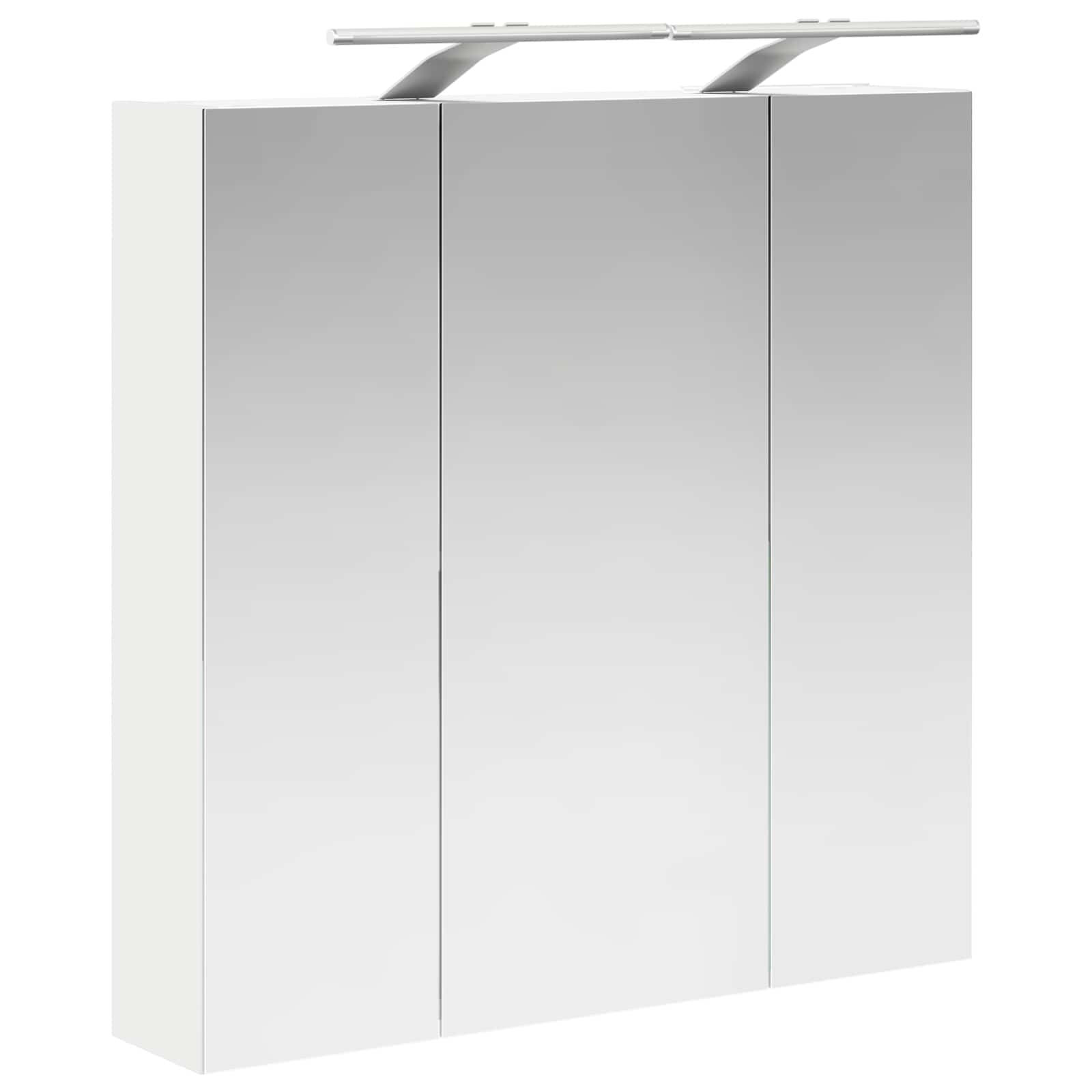 vidaXL Szafka z lustrem do łazienki Biały 70 x 14,5 x 70 cm