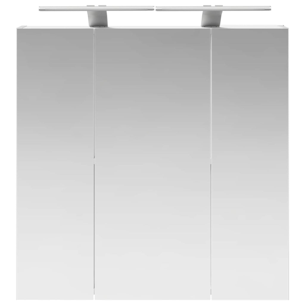 vidaXL Szafka z lustrem do łazienki Biały 70 x 14,5 x 70 cm