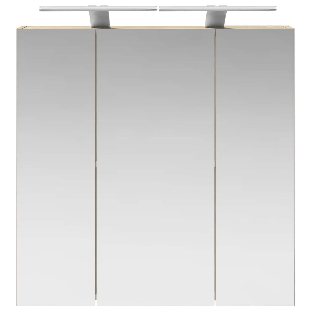 vidaXL Szafka z lustrem do łazienki Dąb Sonoma 70 x 14,5 x 70 cm